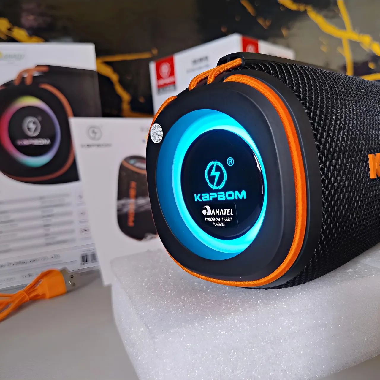 Caixa de som Bluetooth portátil Kapbom 30w com Entrega. - Foto 2