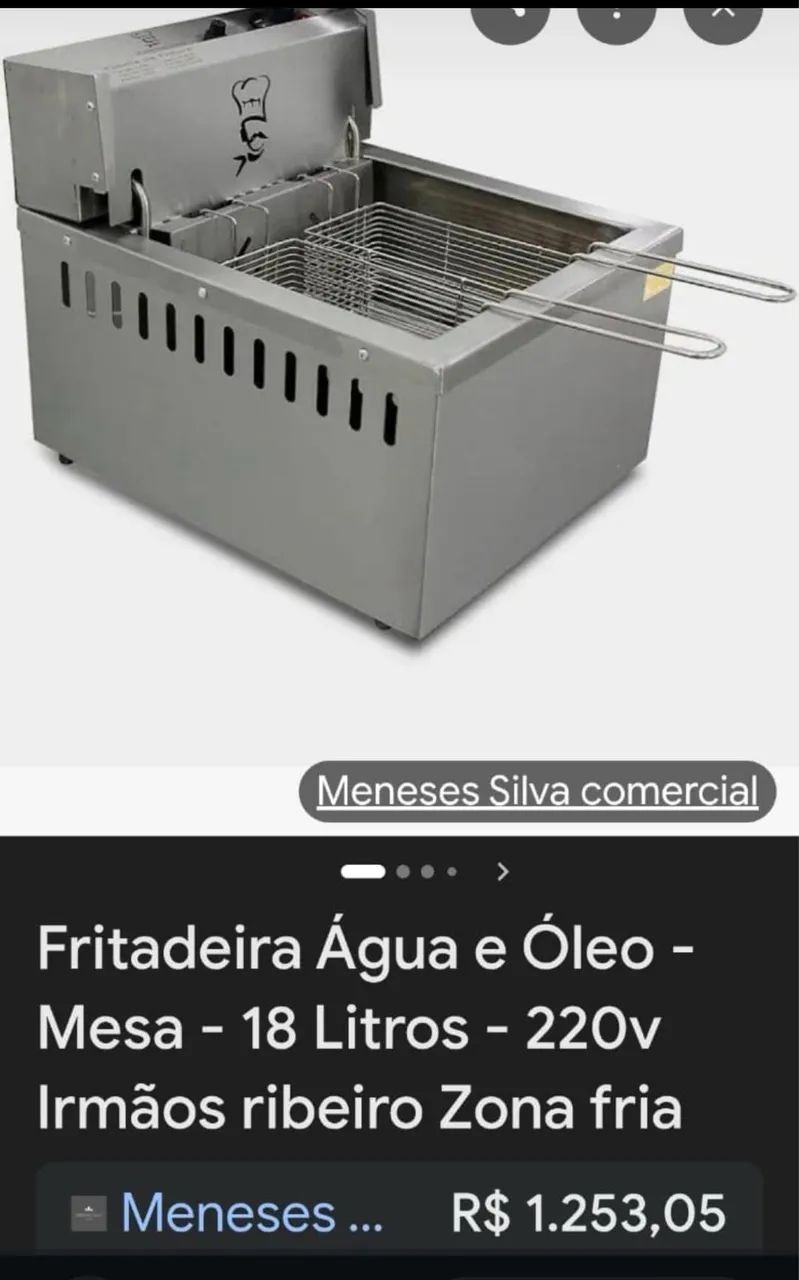 Fritadeira água e óleo