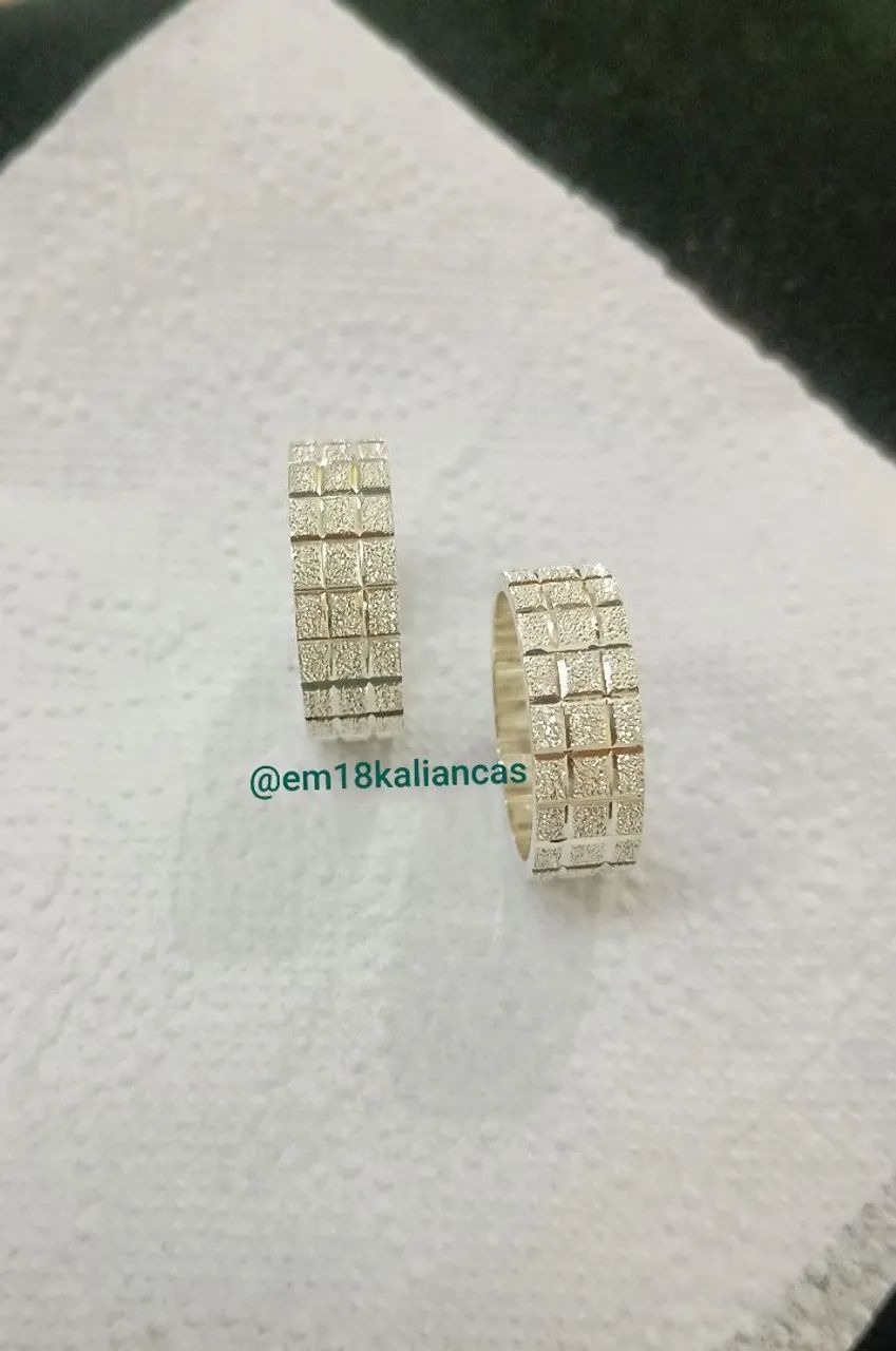 Modelo exclusivo Alianças Em Prata  - Foto 3