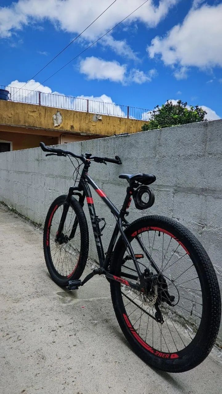 Caloi Aro 29  + Kit Completo de Acessórios - c/ nota fiscal - motivo: mudança  - Foto 3