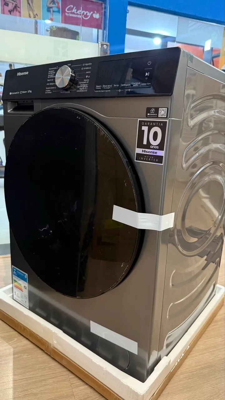  Lavar e Seca Hisense 11kg e 13 kilos WD 3s1143bt2  NOVAS  - Foto 4