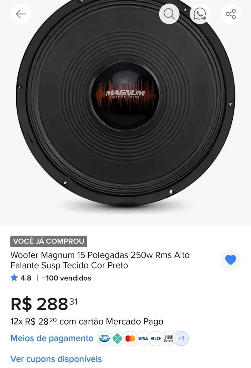 Alto falante de 15p - Foto 4