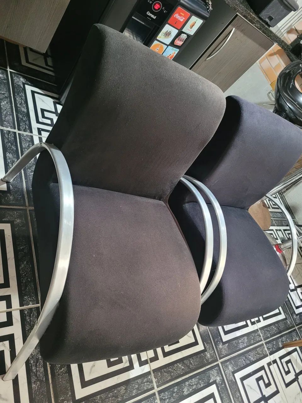 Poltronas em Suede Conjunto com 2 - Foto 3