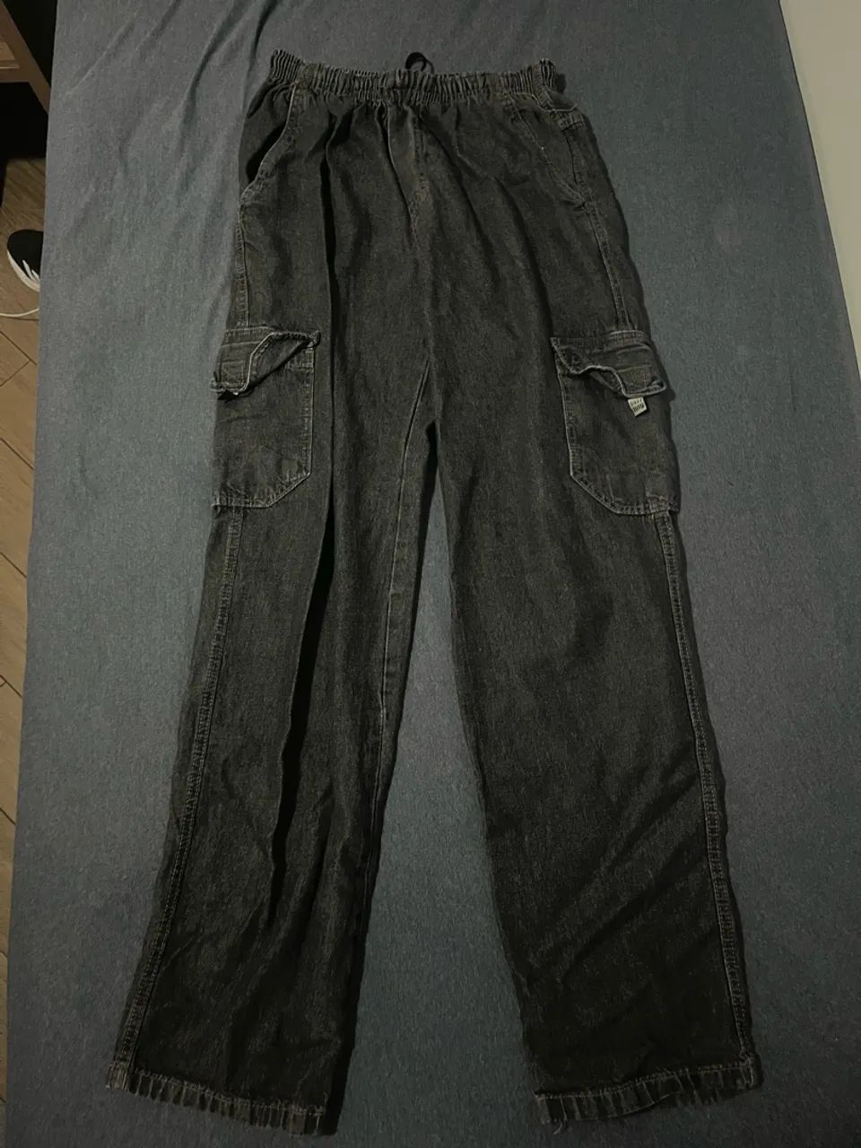 Calça larga Dazzling Preta Cargo