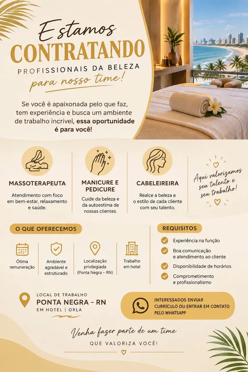 Vagas disponíveis 