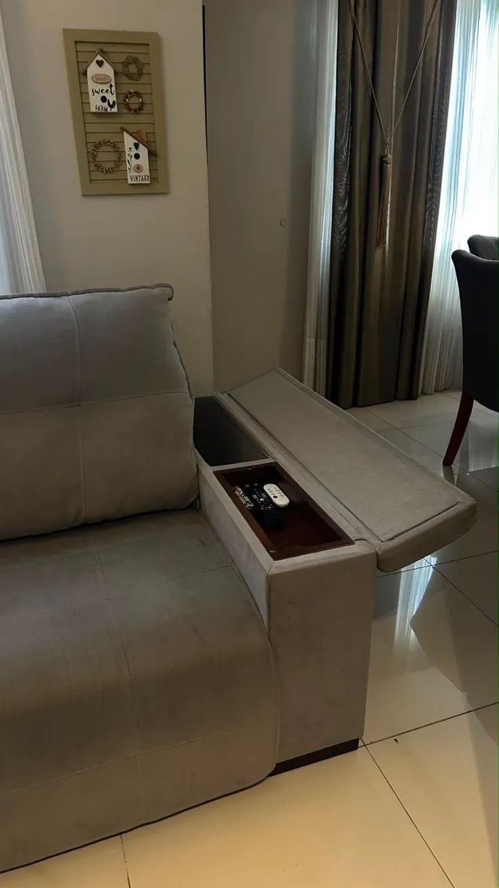 Sofá Retrátil e Reclinável de 2,40m - Foto 4