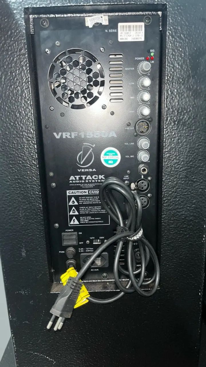 PA Attack 15" 500w e Subwoofer Attack 15'' 1000w ATIVOS - Foto 4