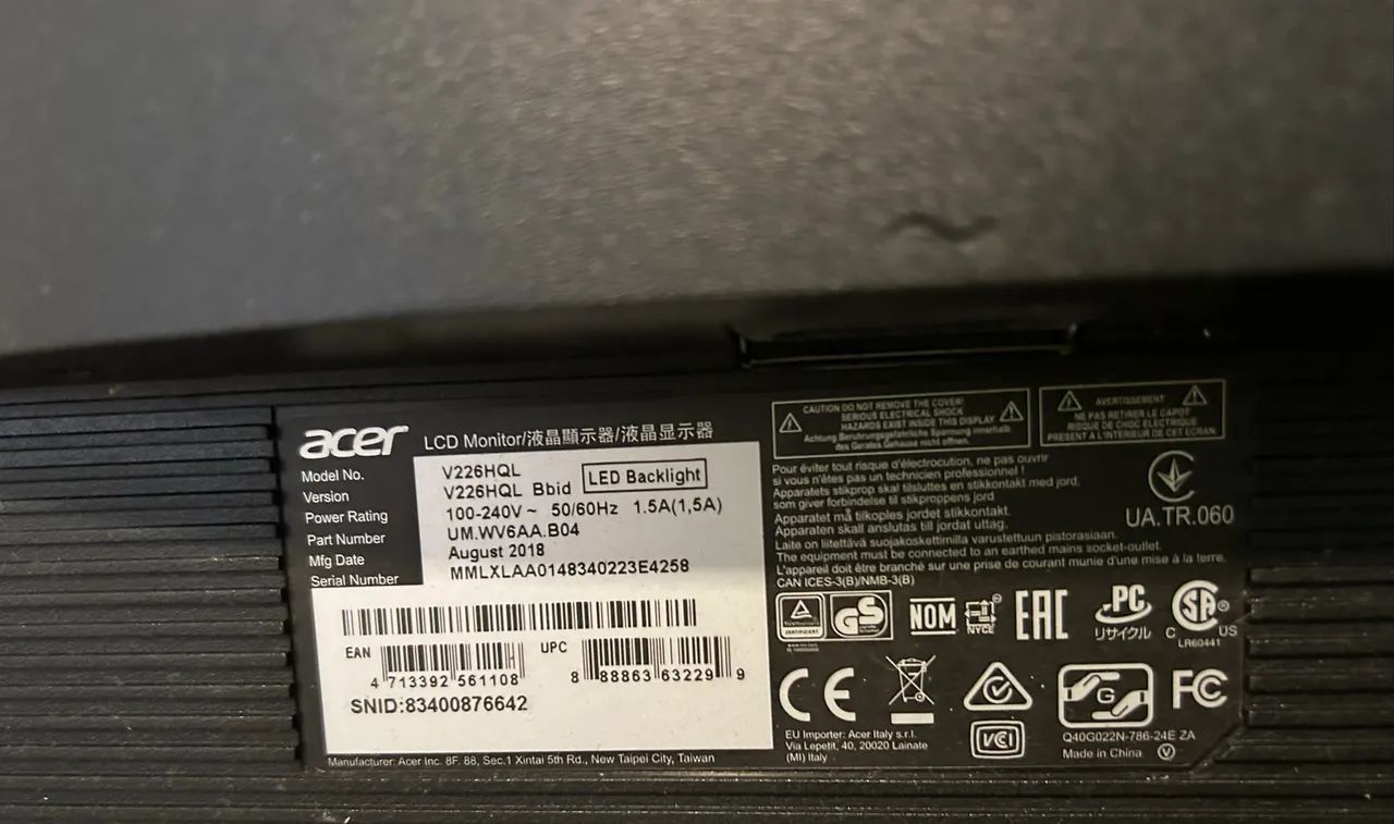 Monitor Acer LED 21.5  - Foto 4