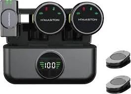 MICROFONE LAPELA DUPLO TIPO C HMASTON MK19 - LOJA DADO DIGITAL