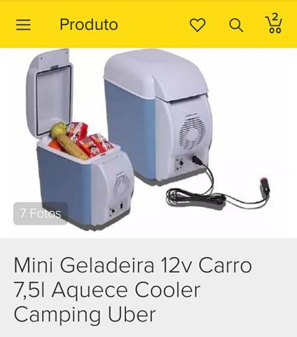 Mini geladeira portátil - 2 em 1 Esfria e Aquece