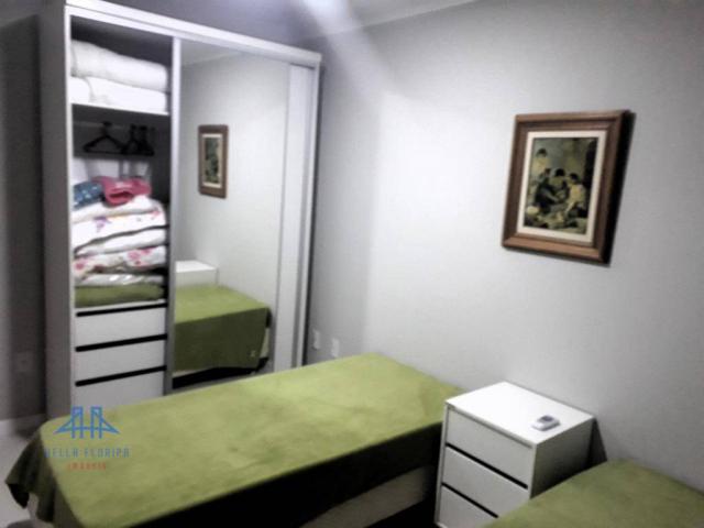 Apartamento com 2 dormitórios para alugar, 75 m² por r$ 880/dia - ingleses norte - florian - Foto 9