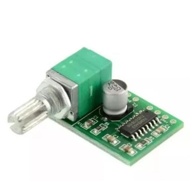 Amplificador Digital Pam8403 5v 3w 2 Canais Potenciômetro Automação COD-AM109 