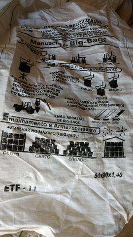 Big bag usados primeiro uso 0,90x0,90x1,90 - Foto 3