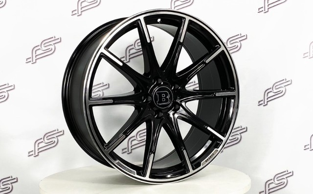 Rodas Mercedes Brabus Preto Brilhante 5x112 - 20x8,5 e 20x9,5 - Foto 3