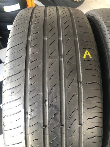 Kit 02 Pneus 205/55r17 Continental Powercontact 91v *usados - Foto 2