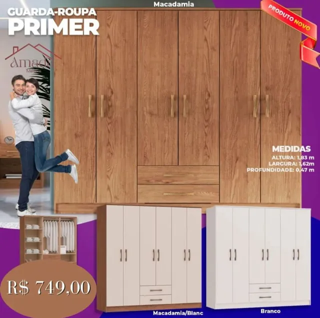 Guarda roupa primer casal , Entrega em 3 dias