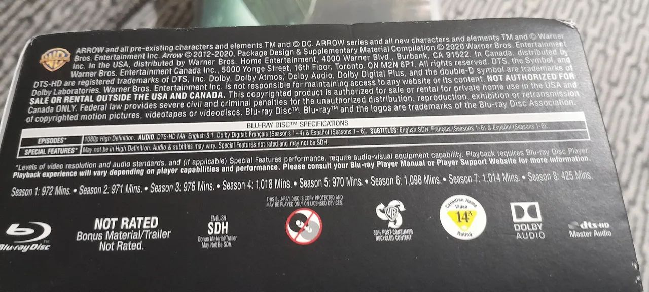 Arrow - The Complete Series Blu-ray original  importado  - Foto 5