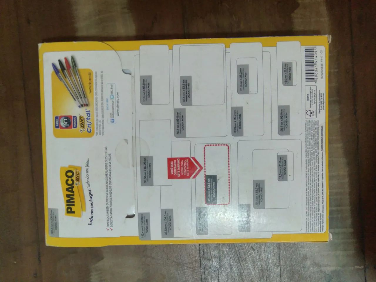76 folhas de etiquetas pimaco A4356 - Foto 2