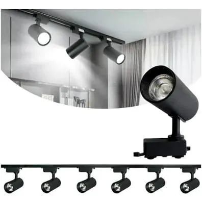 Trilho de iluminação em spot 2 metro 6 spot 