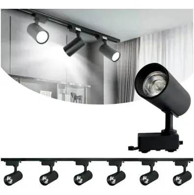Trilho de iluminação em spot 2 metro 6 spot