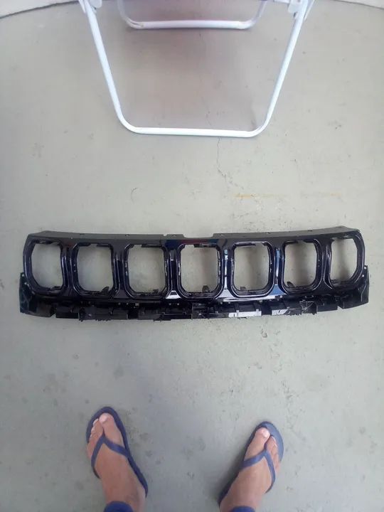 Grade Jeep Compass original preta 