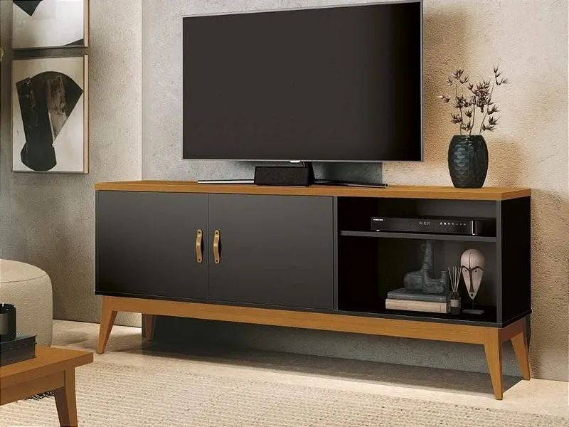 Rack /Bancada star 2 portas para tv de até 60 polegadas -FRETE GRÁTIS