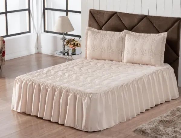 Colcha casal 3 peças (decorativa) - Foto 2