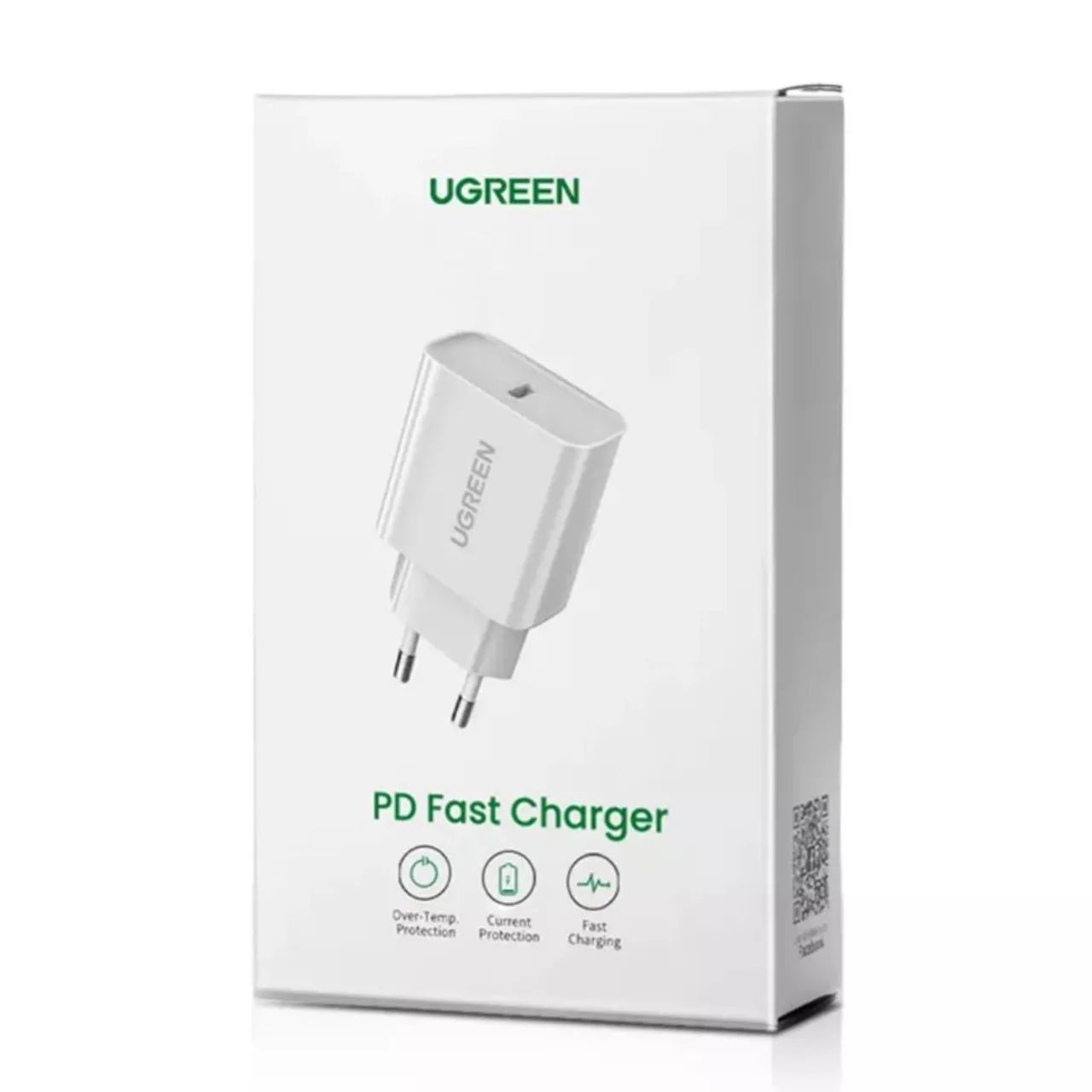 Fonte carregador turbo PD Ugreen 20w para iPhone 