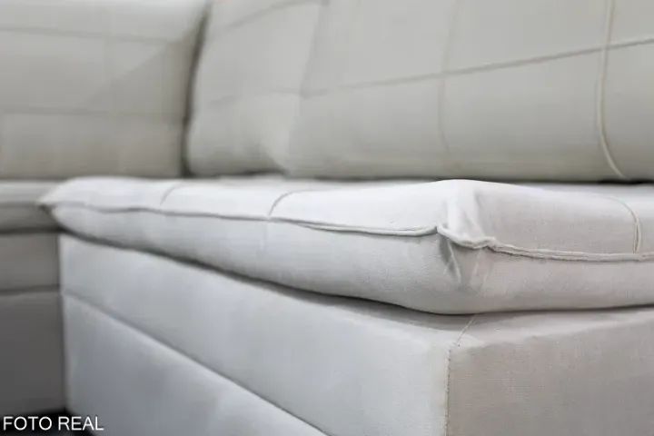 Sofá Canto 5 lugares com Puff Viena . Produto Novo. Pronta Entrega. - Foto 4
