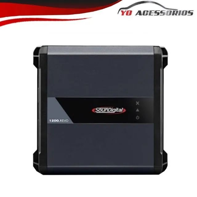 Modulo Amplificador 1 Canal 1200 Evo 4.0 Rms 2 Ohm Soundigital