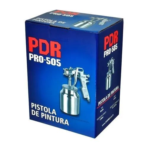 Pistola de Pintura Sucção 1,6mm 1000ml 35 a 70 PSI 10pcm PRO 510-PDR