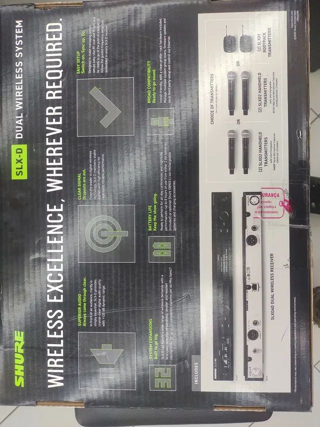 Mic Shure Duplo SLXD24DBR/SM58 L55 (NA Loja) - Foto 5