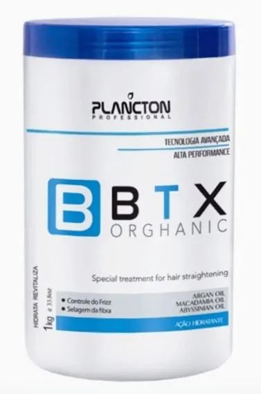 BTX Organic 1kg - Tratamento para Alisamento Capilar