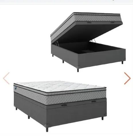 Cama Box Baú inteiriço tamanho Viuvo 128X188CM 