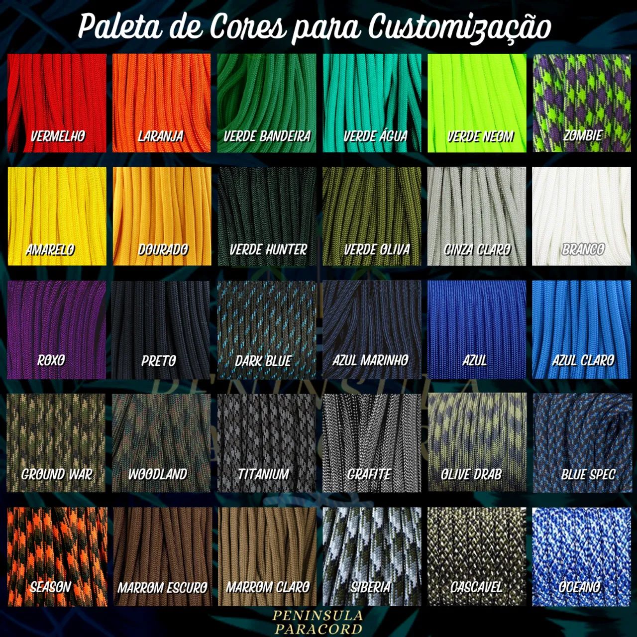 Bracelete de Corda Paracord modelo Trilobite - Estilo Militar Feito à Mão - Foto 6