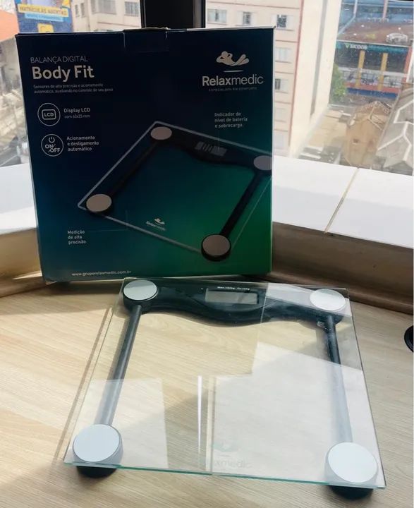 Balança Digital Body Fit Relaxmedic - 180kg - Nova - Foto 2