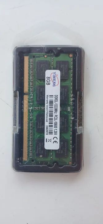 MEMÓRIA DDR3L 8 GB FREQUÊNCIA 1333 PRA NOTEBOOK 