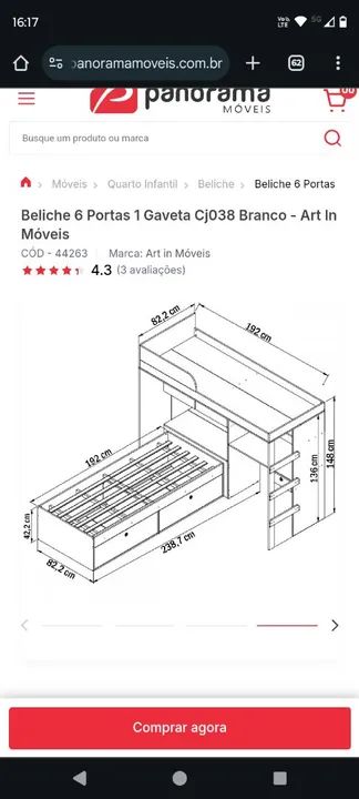 Beliche multifuncional branco  - Foto 6
