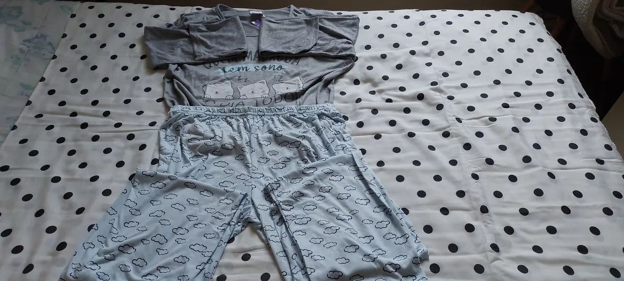 Pijama Feminino Manga Longa 
