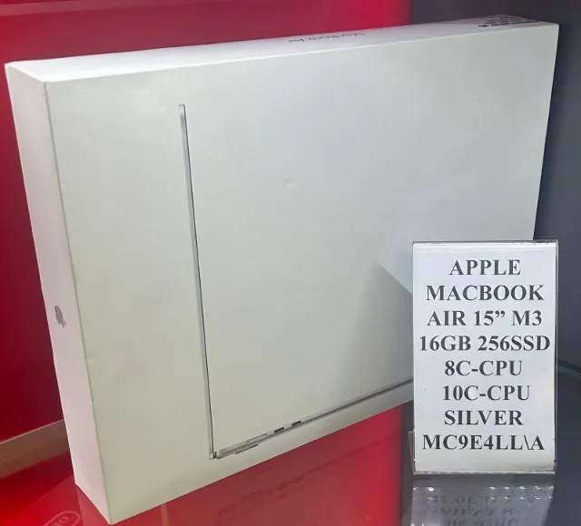 Apple MacBook Air 15" M3 16GB 512SSD - Silver - Produto Novo, Lacrado com Garantia.
