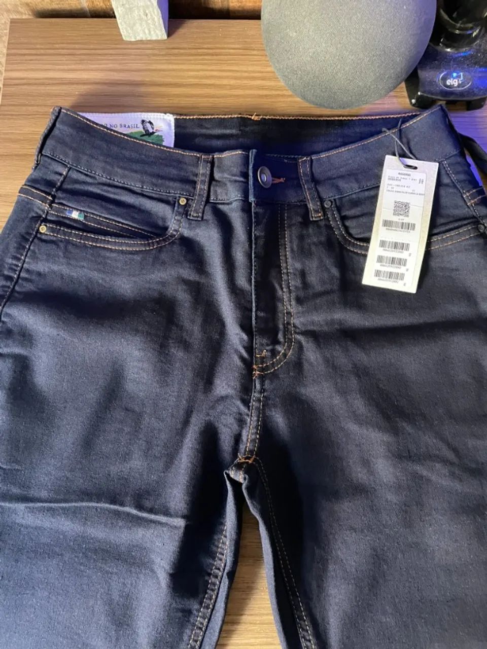 Calca Jeans Slim Curvelo Deep Reserva Tamanho 40