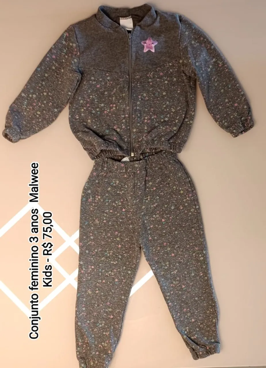 Conjunto Infantil Feminino Malwee Kids - 3 anos