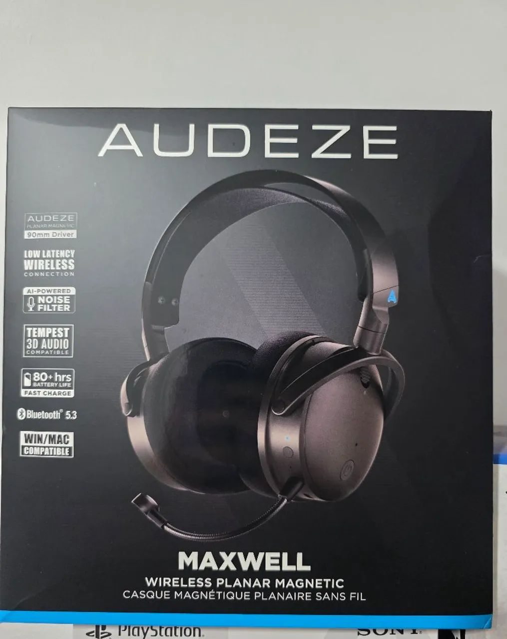 Audeze Maxwell Playstation PC Headset Planar Magnetic Gamer Preto