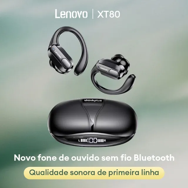 Fone Bluetooth esportivo Lenovo XT80! Novo! Original!