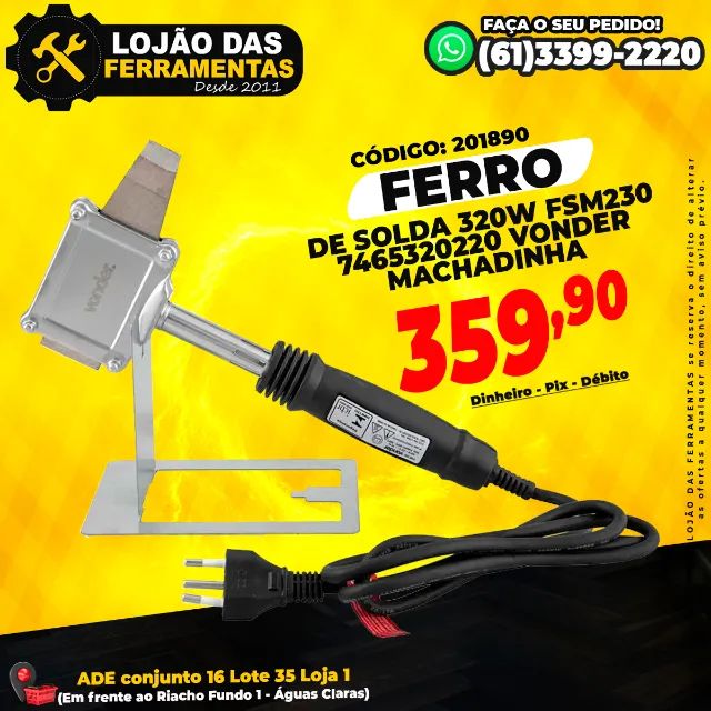 Ferro de Solda Machadinha 320w FSM *0 Vonder