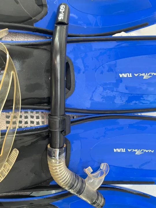 Óculos de mergulho,respirador e pés de mergulho  - Foto 2