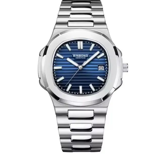 Relógio Masculino Binbond Original Prata