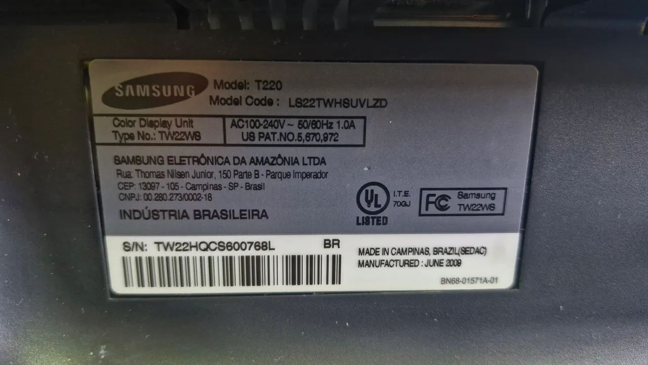 Monitor Samsung 22" T220 - Foto 5