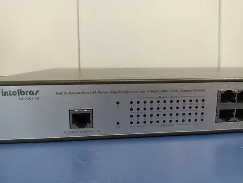 Switch Intelbras Sg 2404 Mr 24 Portas Ótimo Estado E Nf-e  - Foto 3