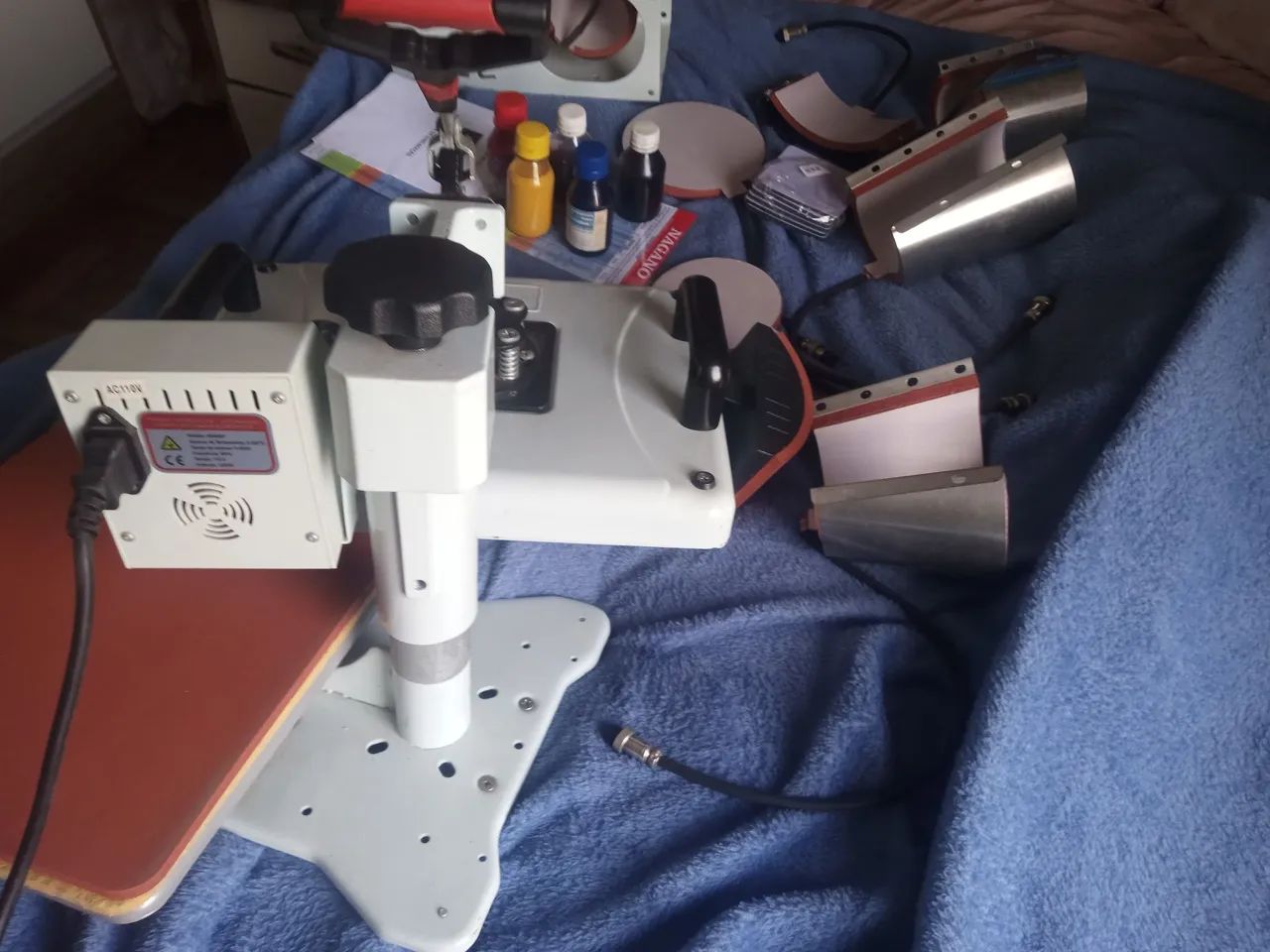 Máquina de Estampar 8 em 1 Nova e completo Aceita cartão  - Foto 4